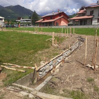 Il Parco in costruzione in via Masel a Luserna San Giovanni