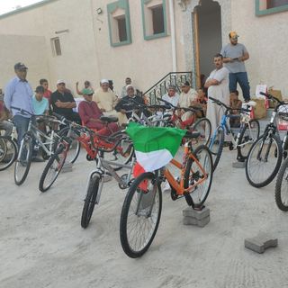 La consegna delle biciclette in Marocco
