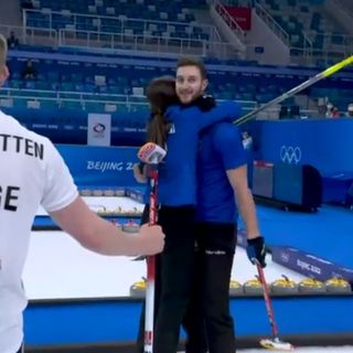 Mosaner e Costantini festeggiano al termine della finale