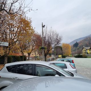 La piazza del mercato di Pinasca