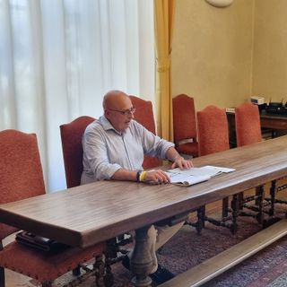 Fioravanti Mongiello durante la conferenza di oggi