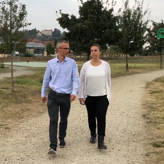 Giorgis e Ameduri (candidati Pd di Pinerolo)