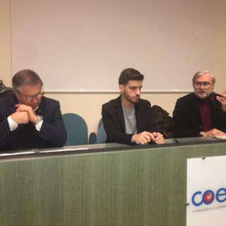 Da sinistra, Renato Zambon, Federico Depetris e Giorgio Merlo