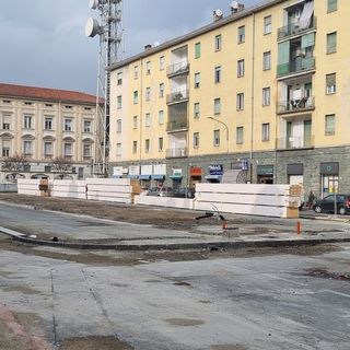 Il cantiere di piazza Roma