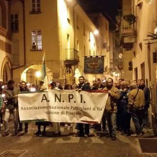 Una vecchia fiaccolata a Pinerolo
