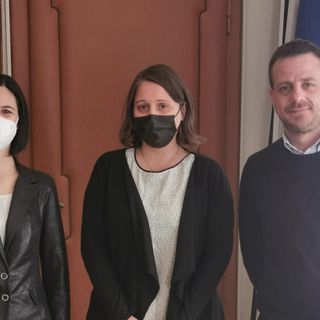 Da sinistra Guidolin, De Vito e Salvai