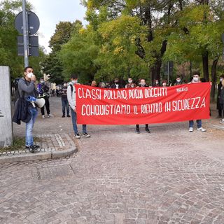 Manifestazione studenti delle superiori 9 ottobre 2020