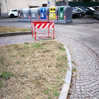 L’area della fontanella recintata