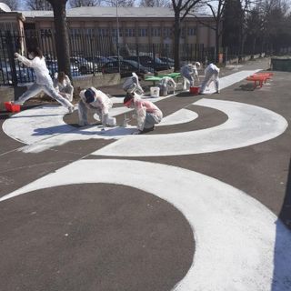Lavori vicino al Curie di Pinerolo