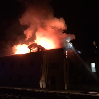 L'incendio della notte del 2 marzo a Scalenghe