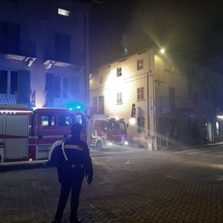 L’incendio in centro a Vigone