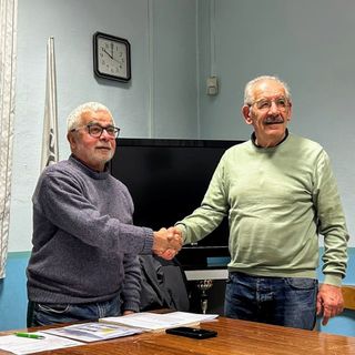 Il passaggio di consegne tra Giuseppe Galfione e Giancarlo Brazzelli