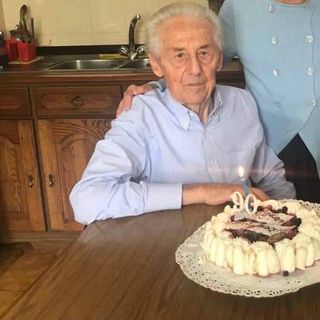 Elvio Depaoli alla sua festa dei 90 anni