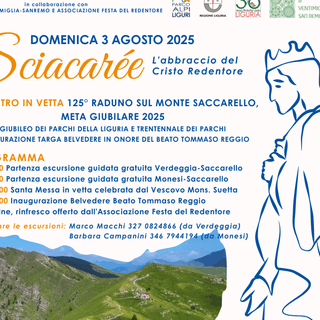 Tutto pronto, domenica 3 agosto, per l'evento "Sciacarée, festa del Giubileo dei Parchi sul Monte Saccarello"