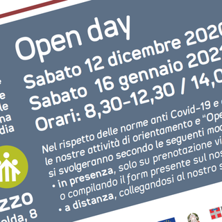 Il secondo Open Day della Cnos-Fap di Saluzzo si svolgerà sabato 16 gennaio e farà conoscere le offerte formative ai ragazzi/e in uscita dalla terza media, e consentire le iscrizioni agli adulti disoccupati