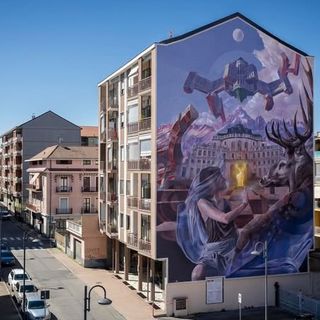 Nichelino dedica un murale al gioiello del territorio: la Palazzina di Stupinigi