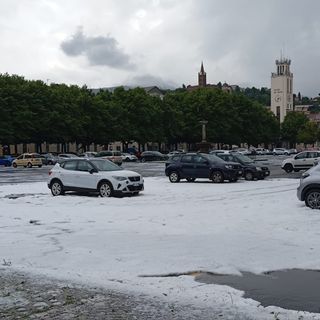 Piazza Fontana ‘imbiancata’