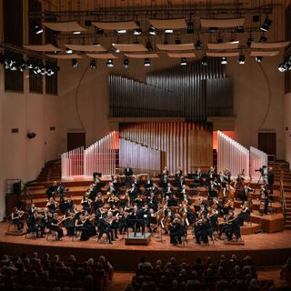 Una immagine dell'orchestra sinfonica della Rai di Torino