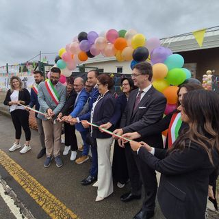 Il taglio del nastro di stamattina Il taglio del nastro di stamattina