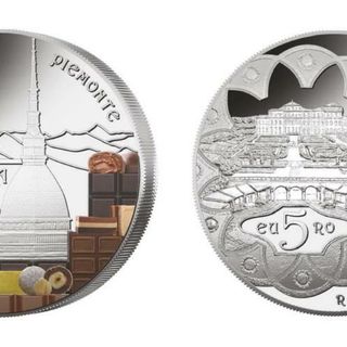 Barolo e Cioccolato del Piemonte nella nuova moneta della Zecca dello Stato
