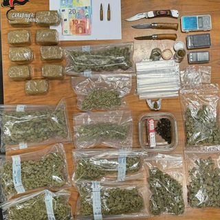 La droga sequestrata dai carabinieri