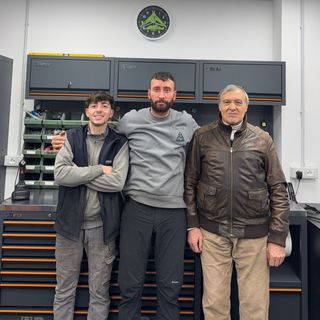 Da sinistra a destra Alessandro Eliantonio, Guido e Gino Sosso