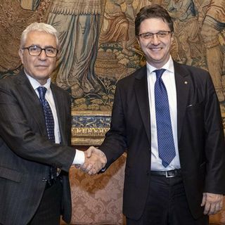 Il nuovo questore di Torino Gambino e il presidente Nicco