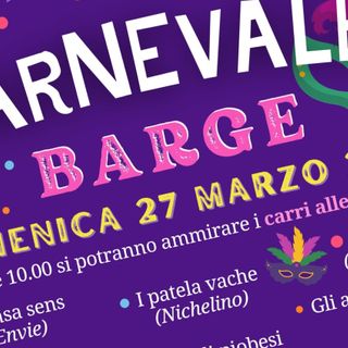 Domenica 27 marzo torna il Carnevale di Barge con i carri allegorici