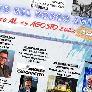 A Villa di Verzuolo, dal 10 al 15 agosto, serate gourmet, musica e divertimento