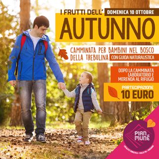 Camminata per bambini alla scoperta del bosco in veste autunnale a Pian Munè di Paesana