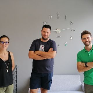Lo staff della Keviaggi di Barge: Anna Bottero, Luca Pautassi e Mario De Grandis