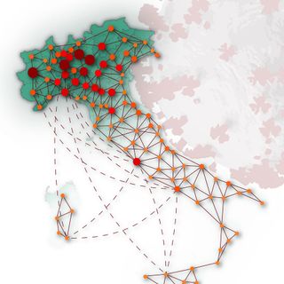 modello di previsione della diffusione del Covid in Italia