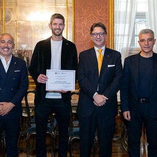 Andrea Vavassori premiato a Palazzo Lascaris dopo il successo agli Us Open