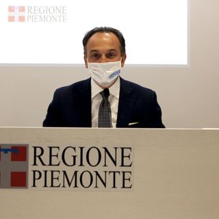 Il governatore del Piemonte, Alberto Cirio