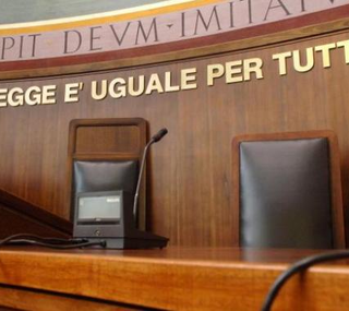 aula di tribunale - immagine di repertorio