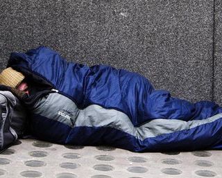 clochard - foto d'archivio