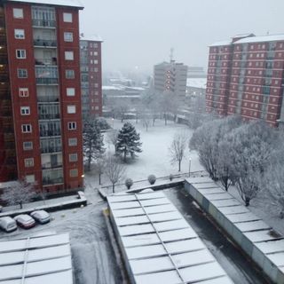 La nevicata prima dell'alba a Torino