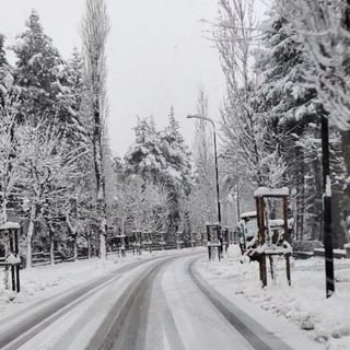 neve in via di Bardonecchia