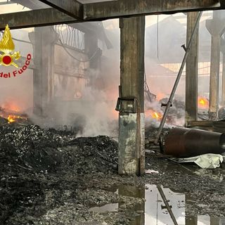 Vigili del fuoco in azione