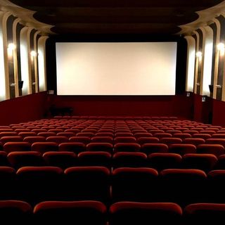 Sala cinematografica - immagine d'archivio