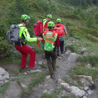 Soccorso alpino in azione