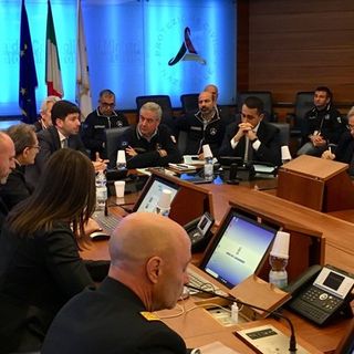 Uno dei vertici per l'emergenza Coronavirus al Dipartimento di Protezione civile nazionale
