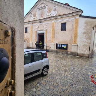 vigili del fuoco ad airasca