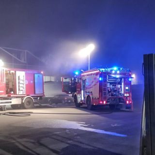 vigili del fuoco in azione a nichelino