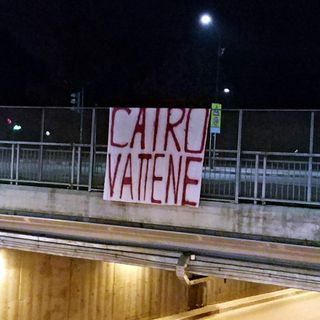 Toro, striscioni contro il Presidente: "Cairo vattene"