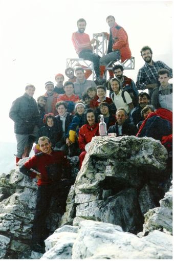 Il Cai a Pelvo d'Elva nel 1986