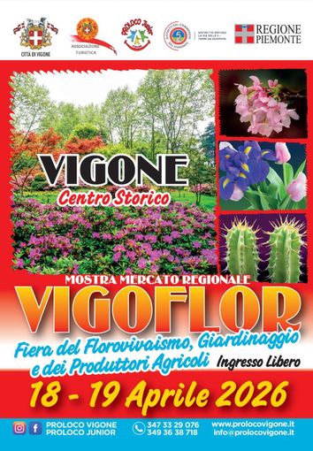 Fiori, arte e partecipazione: Vigoflor accende Vigone Fiori, arte e partecipazione: Vigoflor accende Vigone