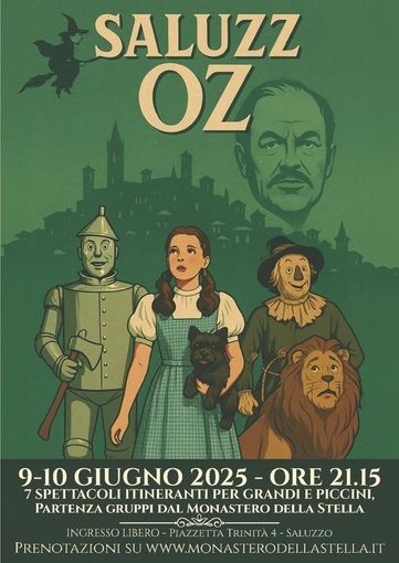 La locandina di SaluzzOZ a Saluzzo lunedì 9 e martedì 10 giugno