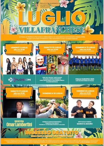 Luglio Villafranchese locandina Luglio Villafranchese locandina