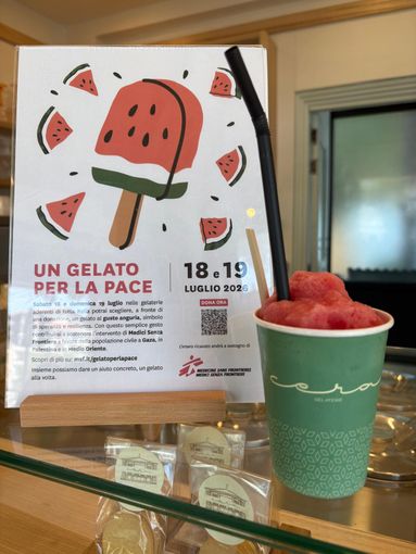 Con una granita a Pinerolo si aiuta il Medio Oriente